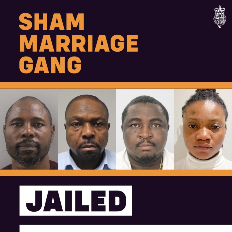 Uk Jails 4 Nigerians For Faking Over 2,000 Marriage Documents