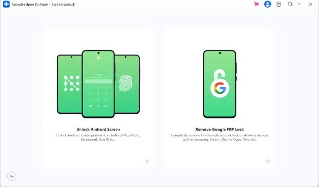 select unlock android screen