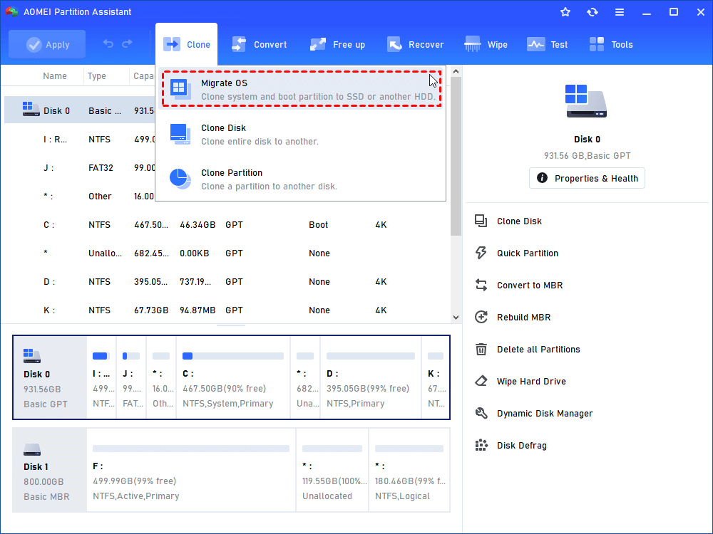 A Reliable Windows 10 Migration Tool Aomei Partition Assistant