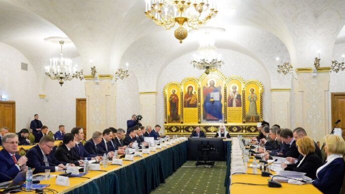 During a meeting with Patriarch Kirill and the participation of the head of the presidential administration...