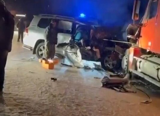 Tonight in Khanty-Mansi Autonomous Okrug, under unclear circumstances, employees crashed in a traffic accident...