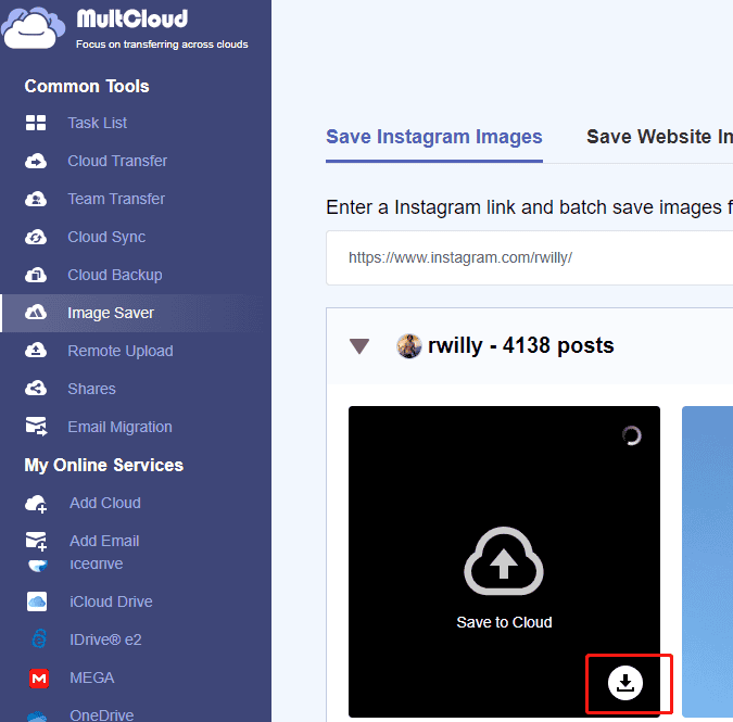 How To Download Instagram Photos Multcloud