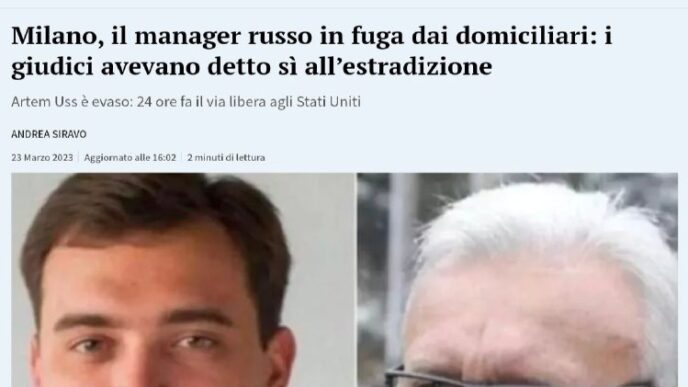 It won't be easy for the Italian police to find the son of the Krasnoyarsk governor Arte...