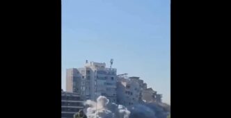 Eleven-storey building toppled as Israel keeps up Lebanon strikes