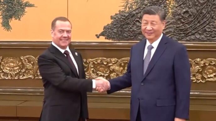 Xi tells Russia’s Medvedev China ‘is willing’ to strengthen ties