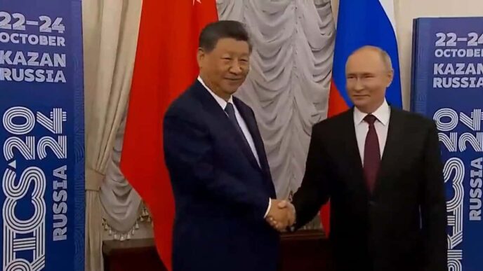 Xi vows to promote ‘world peace’ in New Year’s message to Putin: state media