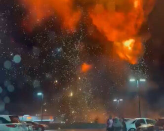 Destruction as executive jet crashes in Philadelphia, sparking blazes