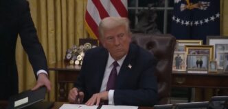 Trump signs order barring trans athletes from women’s sports