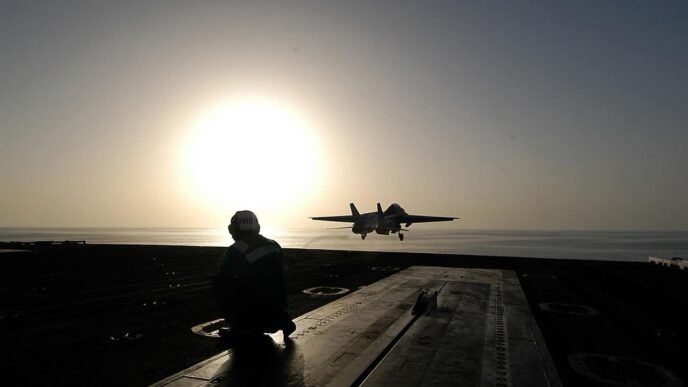 US aircraft carrier collides with merchant ship in Mediterranean