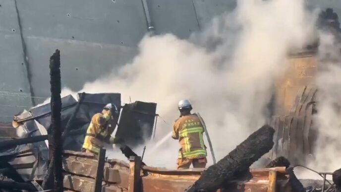 Japan deploys 2,000 firefighters to tackle forest blaze