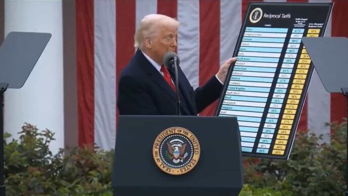 Trump says ‘not looking’ at pause in tariffs