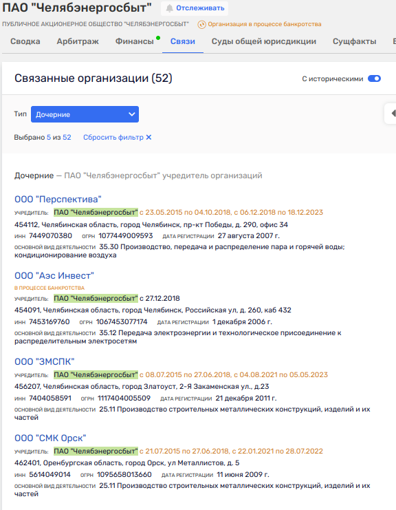 Mrsen Case: "Daughters" Were Taken Away from Chelyyabenergosbyt?